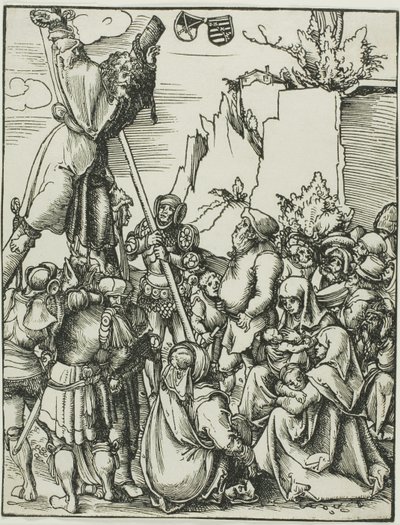 Szent András, az Apostolok mártíromsága című könyvből. alkotó: Lucas Cranach the Elder
