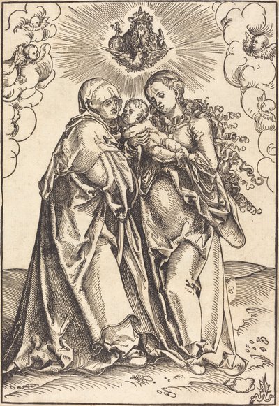 Szent Anna és a Szűz a gyermekkel alkotó: Lucas Cranach the Elder