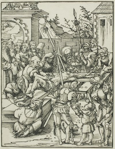 Szent Bertalan, az Apostolok mártíromsága című könyvből. alkotó: Lucas Cranach the Elder