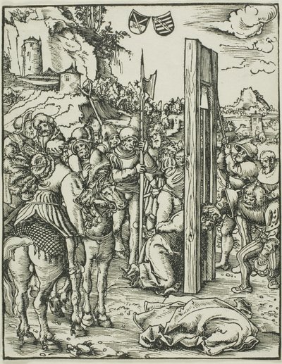 Szent Mátyás, az Apostolok mártíromsága című könyvből. alkotó: Lucas Cranach the Elder