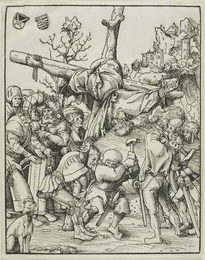 Szent Péter, az Apostolok mártíromsága című könyvből. alkotó: Lucas Cranach the Elder