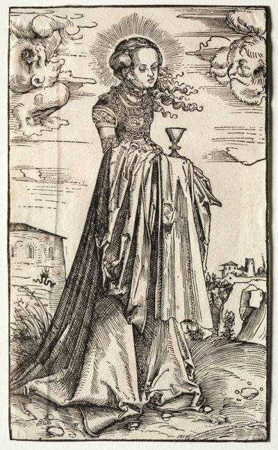Szent Borbála. alkotó: Lucas Cranach the Elder