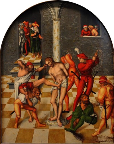 Krisztus megkorbácsolása, 1538 alkotó: Lucas Cranach the Elder