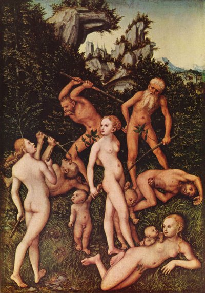 A féltékenység gyümölcsei (Az ezüstkorszak vége) alkotó: Lucas Cranach the Elder