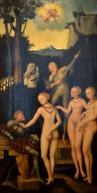 A párizsi ítélet (II. Joachim választófejedelem exemplum táblái) alkotó: Lucas Cranach the Elder