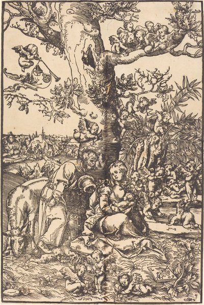 A többiek az egyiptomi repülésen alkotó: Lucas Cranach the Elder