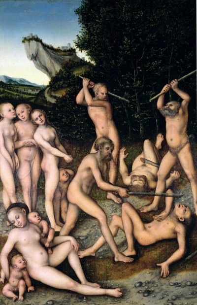 A középkor, avagy a féltékenység hatásai, 1535 alkotó: Lucas Cranach the Elder