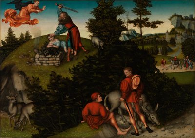 Ábrahám áldozata alkotó: Lucas Cranach the Elder
