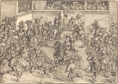 A második verseny Sámson és az oroszlán kárpitjával alkotó: Lucas Cranach the Elder