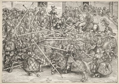 A torna lándzsákkal, 1509. alkotó: Lucas Cranach the Elder