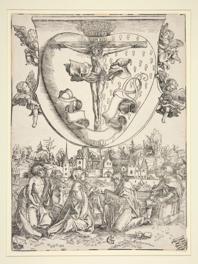 A Szűz, Szent János, Szent Lőrinc és Szent Rókus a Szent Szív karjaival alkotó: Lucas Cranach the Elder