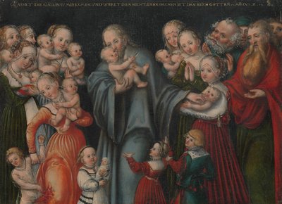 Krisztus megáldja a gyermekeket, kb. 1545-50. alkotó: Lucas Cranach the Younger