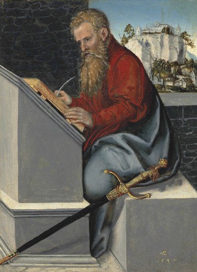 Német: Der heilige Paul Szent Pál a dolgozószobájában alkotó: Lucas Cranach the Younger