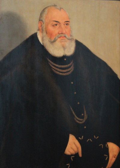 Brandenburg-Ansbachi Jámbor György portréja alkotó: Lucas Cranach the Younger