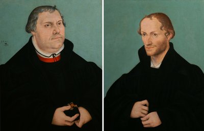 Luther Márton portréja amp; Philippe Melanchthon portréja alkotó: Lucas Cranach the Younger