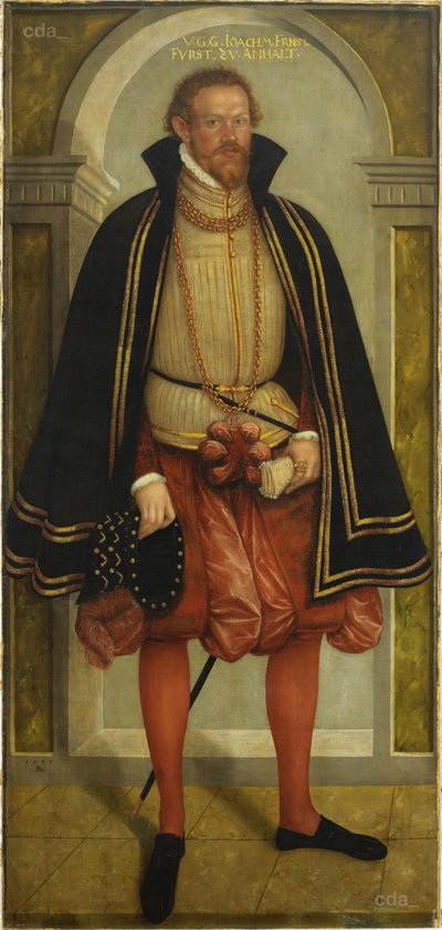 Joachim Ernst von Anhalt herceg portréja (1536 - 1586) alkotó: Lucas Cranach the Younger