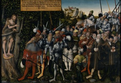 Keresztelő János beszéde, 1549 alkotó: Lucas Cranach the Younger