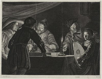 Backgammon játékosok alkotó: Lucas Emil Vorsterman