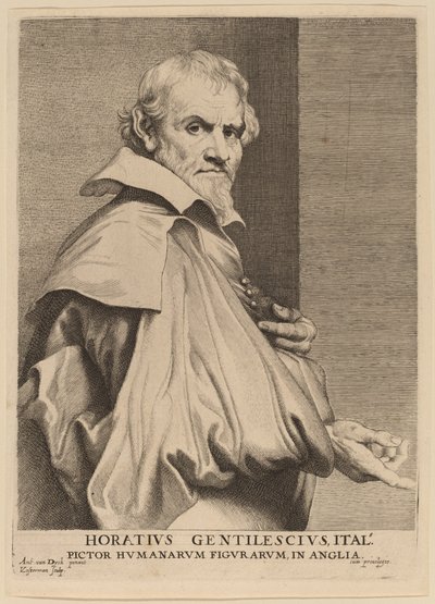 Orazio Gentileschi alkotó: Lucas Emil Vorsterman after Sir Anthony van Dyck