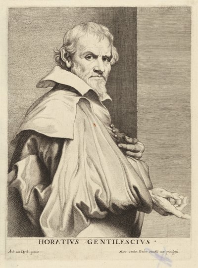 Horace Gentileschi alkotó: Lucas Emil Vorsterman after Sir Anthony van Dyck