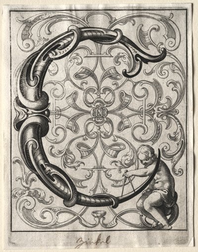 Új ABC füzet: C, 1627. alkotó: Lucas Kilian