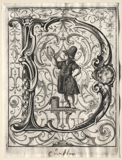 Új ABC-füzet: D, 1627. alkotó: Lucas Kilian