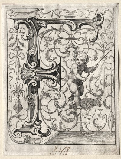 Új ABC-füzet: F, 1627. alkotó: Lucas Kilian