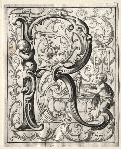 Új ABC-füzet: R, 1627. alkotó: Lucas Kilian