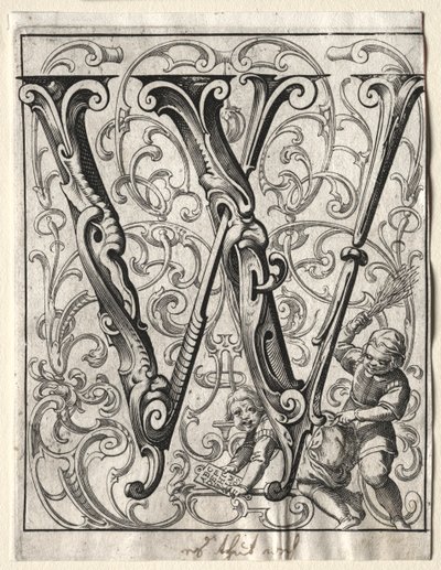 Új ABC-füzet: W, 1627. alkotó: Lucas Kilian