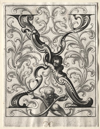 Új ABC füzet: X, 1627. alkotó: Lucas Kilian