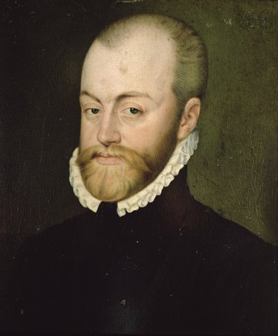 II. Fülöp (1527-1598), spanyol király portréja (olaj, vászon) alkotó: Lucas de Heere