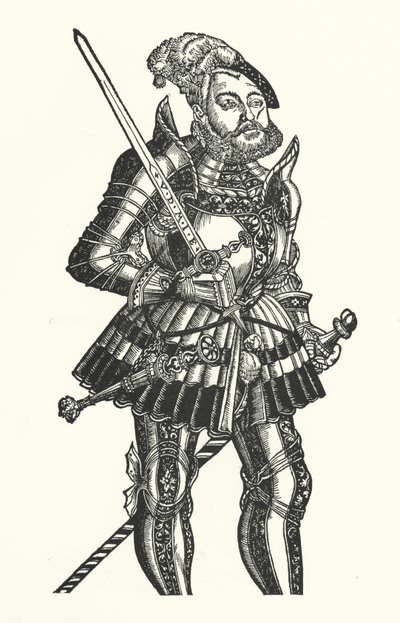 I. János Frigyes, szász választófejedelem (metszet) alkotó: Lucas the Elder (after) Cranach