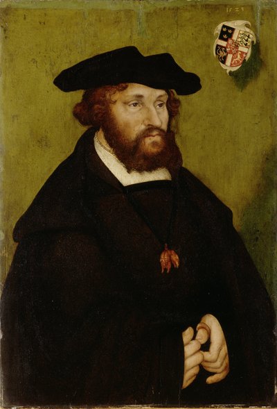 Christian II de Danemark, Norvege et Suede – II. Christian dán király (1481-1559) portréja, Cranach, Lucas, az idősebb (1472-1553). Olaj, fa alkotó: Lucas the Elder Cranach