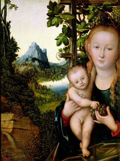 Madonna és gyermek, 1525 körül (olaj, fa) alkotó: Lucas the Elder Cranach