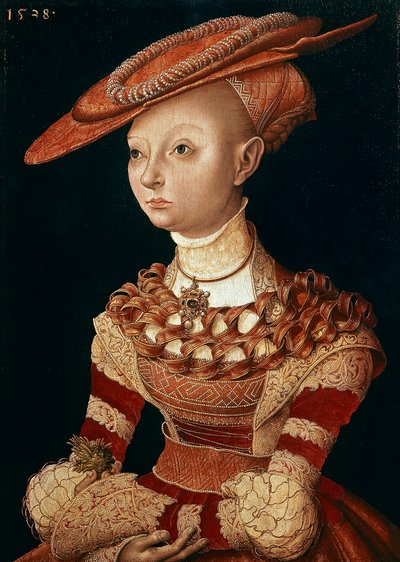 Lucas Cranach Elder (1472-1553) hölgy portréja alkotó: Lucas the Elder Cranach