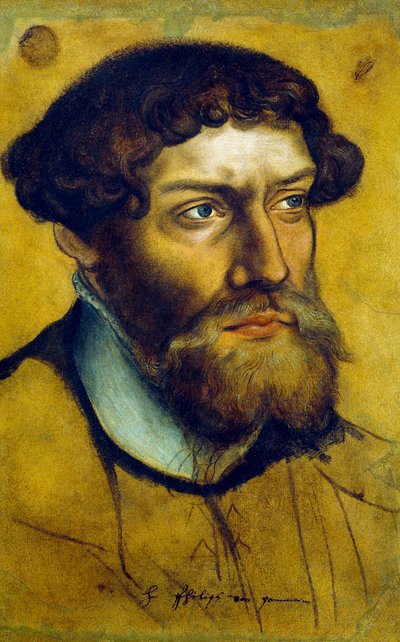 I. Fülöp, Pomeránia hercegének portréja, Lucas Cranach Elder (1472-1553), rajz alkotó: Lucas the Elder Cranach