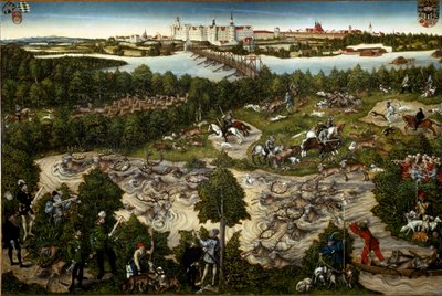John Frederick választófejedelem szarvasvadászata alkotó: Lucas the Younger Cranach
