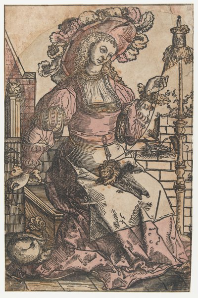 pörgő nő alkotó: Lucas van Leyden (attributed to)