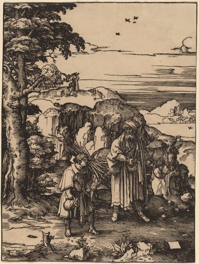 Ábrahám feláldozza Izsákot alkotó: Lucas van Leyden