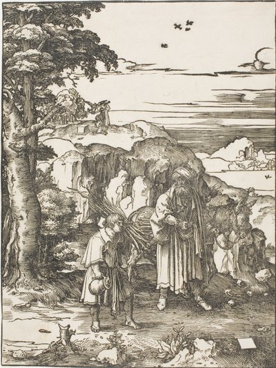 Ábrahám és Izsák alkotó: Lucas van Leyden