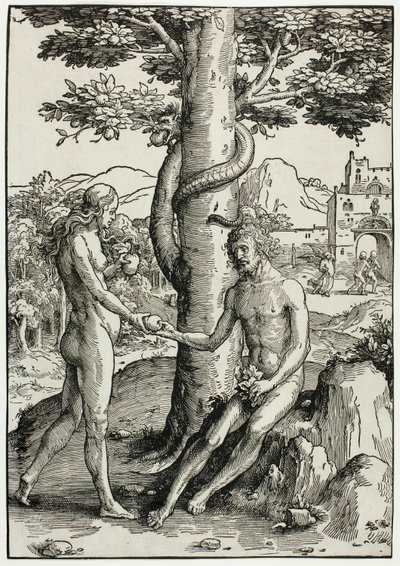 Ádám és Éva (Az ember bukása) alkotó: Lucas van Leyden