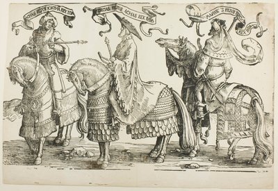 Akház, Ezékiás, Manasszesz, negyedik tábla, Izrael tizenkét királyából alkotó: Lucas van Leyden