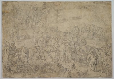 Kálvária Golgota, 1517. alkotó: Lucas van Leyden