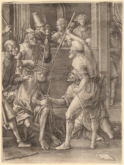 A tövissel megkoronázott Krisztus alkotó: Lucas van Leyden