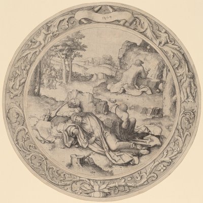 Krisztus a Gecsemánéban (Agónia a kertben) alkotó: Lucas van Leyden