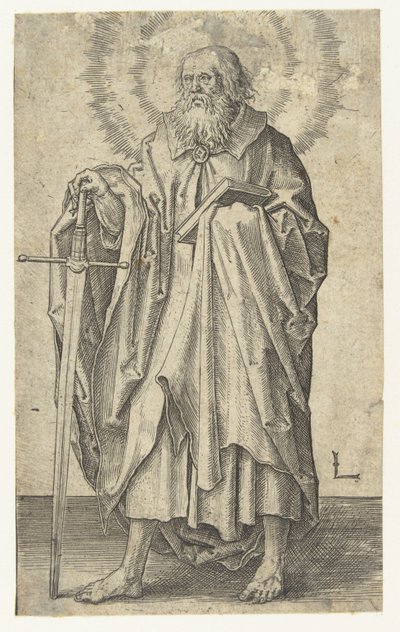 Pál apostol Krisztus és az apostolok (sorozat címe) alkotó: Lucas van Leyden