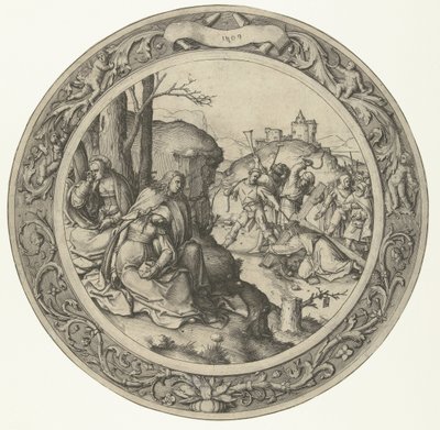 A kereszthordozás The Round Passion (sorozat címe) alkotó: Lucas van Leyden