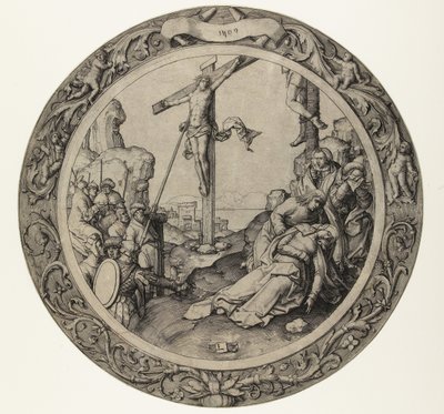 A keresztre feszítés The Round Passion (sorozat címe) alkotó: Lucas van Leyden