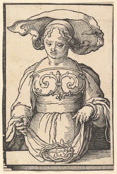 Delphic Sibyl, a Szibilla sorozatból, kb. 1530. alkotó: Lucas van Leyden