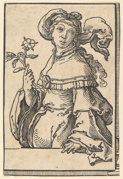 Erythrean Sibyl, a Sibyls sorozatból, kb. 1530. alkotó: Lucas van Leyden